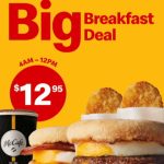 DEAL: McDonald’s – $12.95 Big Breakfast Deal with 2 McMuffins, 2 Hash Browns & Medium Coffee (4am-12pm Daily)