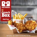 DEAL: Red Rooster – $5 Crunch Box with 2 Pieces Fried Chicken & Small Chips until 4pm (until 23 April 2024)