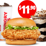 DEAL: Hungry Jack’s – $11.90 Jack’s Fried Chicken, Large Coke & Kit Kat Storm Pickup via App