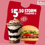 DEAL: Hungry Jack’s – $5.50 Whopper Junior & Kit Kat Storm via App (until 13 May 2024)