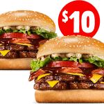 DEAL: Hungry Jack’s – 2 Texan Bacon Deluxe for $10 via App