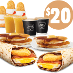 DEAL: Hungry Jack’s – $20 Mega Brekky Bundle via App