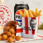 KFC’s Christmas in July promotion continues with Day 4, offering a Popcorn Chicken Combo for just $6 on Saturday, July 4, 2026. Normally priced...