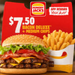 Hungry Jack’s is offering a limited-time value deal through its app, giving customers a Bacon Deluxe burger with Medium Chips for $7.50. The promotion...