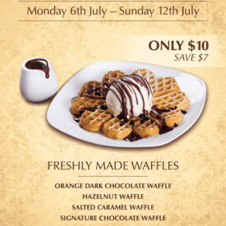 DEAL: $10 Waffles at Lindt Chocolate Cafés 3