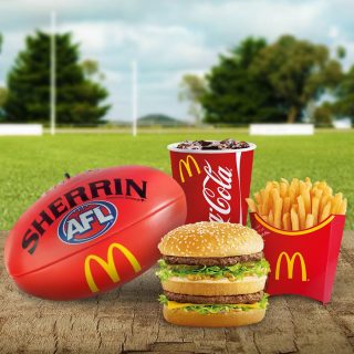 DEAL: $4.95 Sherrin Footy (valued at $14.99) with Medium or Large Meal Purchase at McDonalds 6
