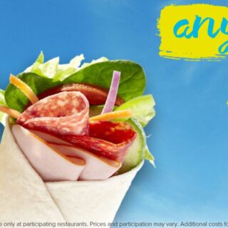 DEAL: Subway - Any Two Wraps for $10 5 DEAL: Subway - Any Two Wraps for $10 5