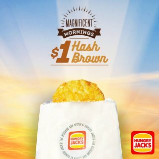 DEAL: Hungry Jack's $1 Hash Brown All Day 4