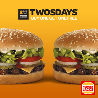 DEAL: December Twosdays - 2 For 1 Whopper Cheese at Hungry Jack's 2
