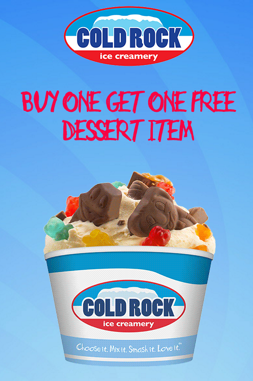 DEAL: Cold Rock - Buy One Get One Free (until 1 September 2016) 3