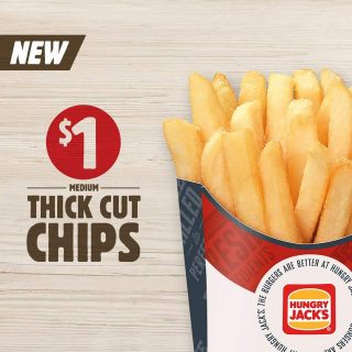 DEAL: Hungry Jack's $1 Chips (starts 1 August 2017) 2