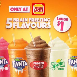 NEWS: Hungry Jack's $1 Large Frozen Flavours - Coke, Sprite, Fanta Creaming Soda, Mango & Orange 10