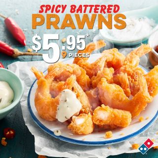 NEWS: Domino's Spicy Battered Prawns for $5.95 5