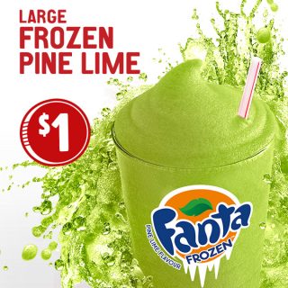 DEAL: McDonald's $1 Frozen Fanta Pine Lime 1