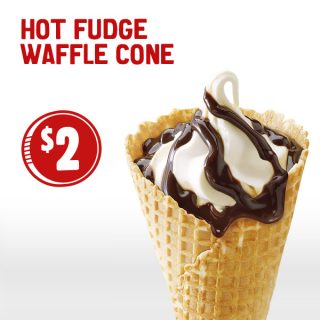 DEAL: McDonald's $2 Waffle Cone (Chocolate Hot Fudge, Strawberry, Caramel) 1