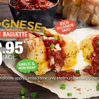 NEWS: Domino's Bolognese Garlic Baguette for $6.95 8