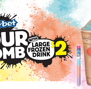 NEWS: Hungry Jack's $2 Sherbet Sour Bomb with Large Frozen Drink 8