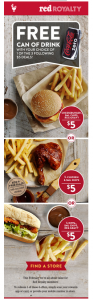Red Rooster $5 Lunch Deals