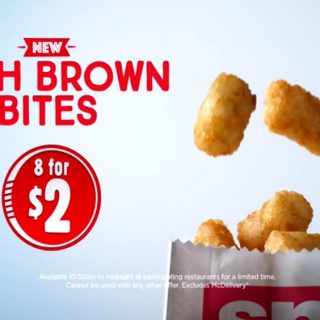 DEAL: McDonald's 8 Hash Brown Bites for $2 5