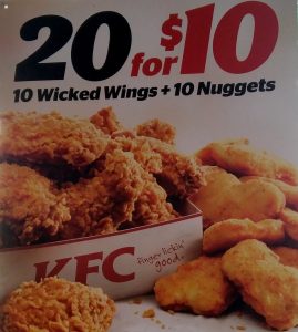 KFC 20 for 10 3