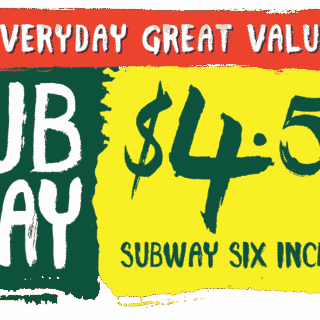 DEAL: Subway $4.50 Sub Of The Day 4 DEAL: Subway $4.50 Sub Of The Day 4