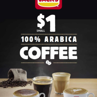 DEAL: Hungry Jack's $1 Small Arabica Coffee 5 DEAL: Hungry Jack's $1 Small Arabica Coffee 5