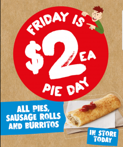 DEAL: $2 Pies, Pasties, Sausage Rolls & Burritos at 7-Eleven on Friday Pie Day (3-24 May 2019) 5