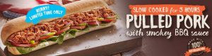 NEWS: Subway Pulled Pork Sub with Smokey BBQ sauce 3