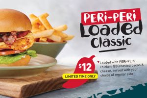 DEAL: Nando's - $12 Loaded Classic Burger & Regular Side 6
