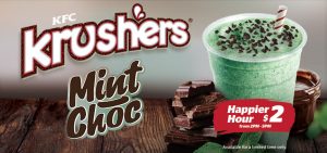 NEWS: KFC Mint Choc Krusher ($2 Happy Hour) 1
