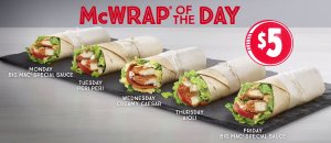 DEAL: McDonald's $5 Wrap of the Day 3