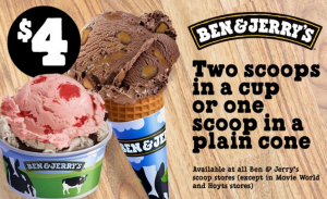 DEAL: Ben & Jerry's - 2 Scoops for $4 via Groupon 3