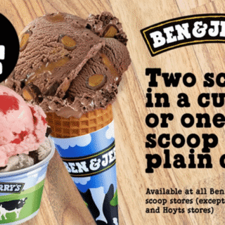 DEAL: Ben & Jerry's - 2 Scoops for $4 via Groupon 9