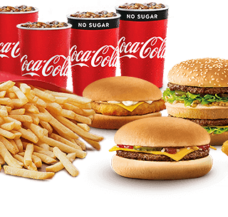 DEAL: McDonald’s - $34.95 Family McFavourites Box (4 Burgers, 4 Medium Fries, 10 Nuggets, 4 Soft Drinks, 4 Desserts) 3