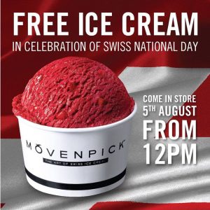 DEAL: Movenpick - Free Ice Cream Scoop (First 100 on Saturday 5 August) 3