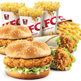 DEAL: KFC $19.95 Value Burger Box (4 Burgers/Twisters & 4 Regular Chips) 6