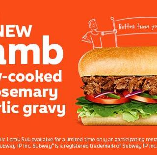 NEWS: Subway Rosemary & Garlic Lamb Sub 6