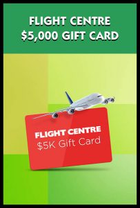 Flight Centre $5,000 Gift Card - McDonald’s Monopoly Australia 2017 3
