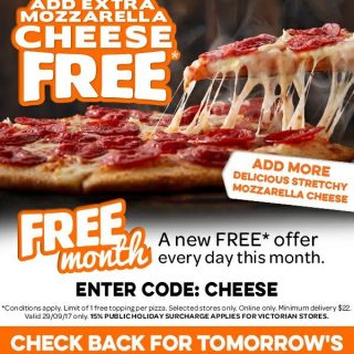 DEAL: Domino's Free Extra Cheese (October 10) 3