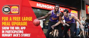 DEAL: Hungry Jack's Free Large Meal Upgrade with NBL App 3