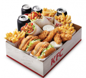 DEAL: KFC $27.95 Variety Burger Box (2 Burgers, 2 Twisters, 4 Tenders, 4 Regular Chips, 4 Drinks) 3