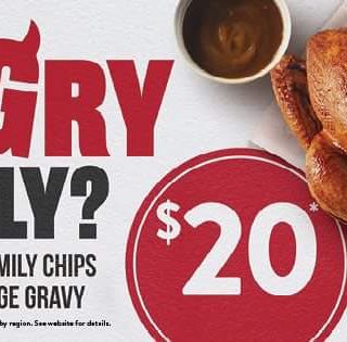 DEAL: Red Rooster - Whole Chicken, Family Chips, Large Peas & Large Gravy for $20 4