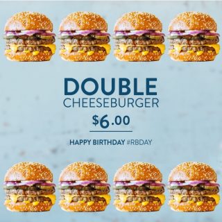 DEAL: Ribs & Burgers - $6 Double Cheeseburger 6