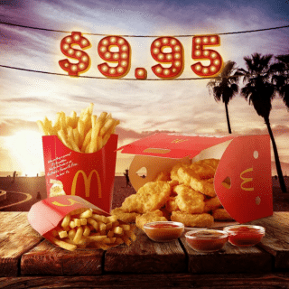 DEAL: McDonald's $9.95 Mates Share Pack with 18 Nuggets & 2 Large Fries 1 DEAL: McDonald's $9.95 Mates Share Pack with 18 Nuggets & 2 Large Fries 1