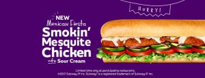 NEWS: Subway Smokin' Mesquite Chicken with Sour Cream 3