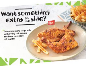 DEAL: Nando's Peri-Perks - Free Large Side with Chicken on the Bone purchase 6