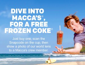 DEAL: McDonald's - Free Frozen Coke with Snapchat 5