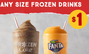 DEAL: McDonald's $1 Any Size Frozen Drink 20
