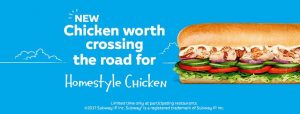 NEWS: Subway Homestyle Chicken Sub 3