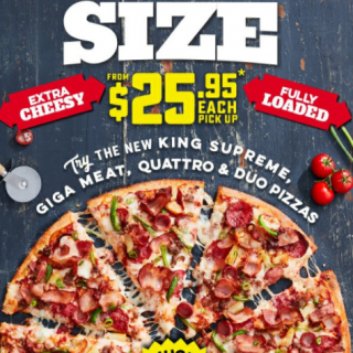 NEWS: Domino's King Size - King Supreme & Giga Meat & Duo/Quattro Pizzas - 40cm/16" Pizzas 1